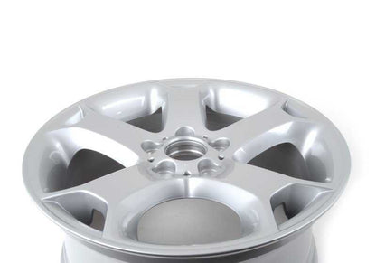 Llanta de aleación original BMW Y-Spoke 131 8,5x18 ET48 OEM 36116761930 para BMW X5 E53 (modelos 3.0d, 3.0i) años 2001 a 2006. Acabado plata. Compatible con sensores RDC. Original BMW.