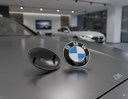 Emblema logo BMW 82mm (capó o maletero). BMW Original