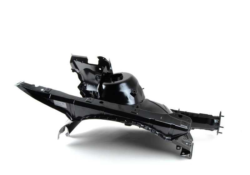 Pasarruedas delantero derecho OEM 41148234036 para BMW E46. Compatible con todos los modelos E46 (3 puertas, 5 puertas, Sedán, Touring, Coupé, Cabrio, Compact). Recambio original BMW.