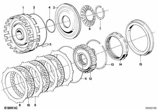 Pellicola esterna OEM 24231209842 per BMW Serie 5 E28, Serie 6 E24, Serie 7 E23. BMW originale.