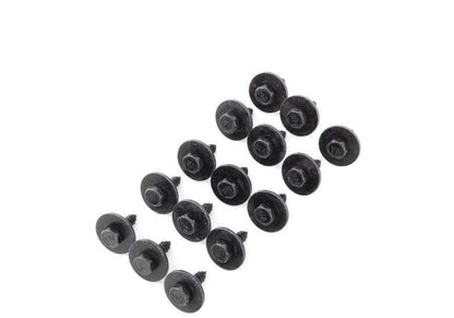 Kit de fijaciones para paragolpes delantero OEM 51112410006 para BMW E90, E90N, E91, E91N, E92, E92N, E93, E93N. Original BMW.
