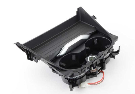 Portavasos central OEM 51169301722 para BMW X3 F25 y X4 F26. Recambio original BMW. Ideal para sustituir el portavasos de la consola central de forma precisa y segura.