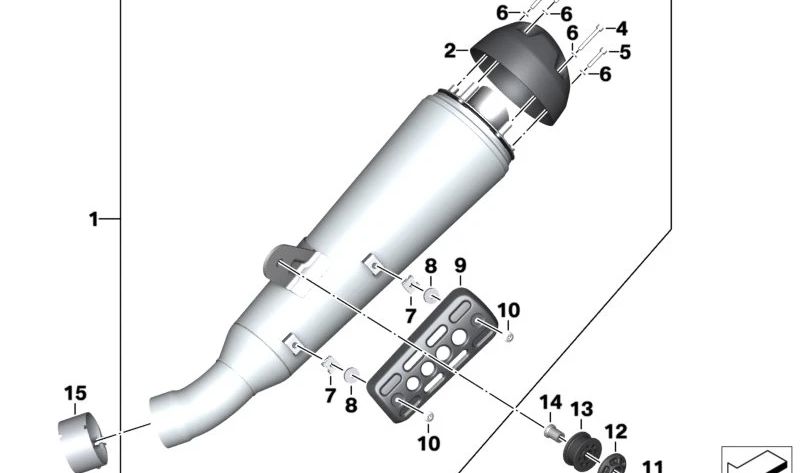 Tornillo ISA M5X35 OEM 07129905915 para motos BMW R nineT Pure, R nineT Racer, F 800 GT... y más. Original BMW Motorrad.