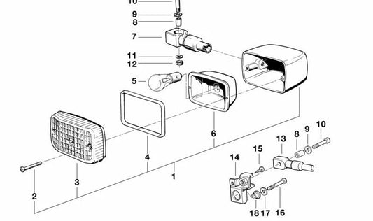 Soporte de goma para BMW (OEM 46632315097). Original BMW