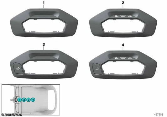 Functional center for BMW G23, G83 4 Series F91 8 Series G14 Z4 G29 (OEM 61319474897). Original BMW.
