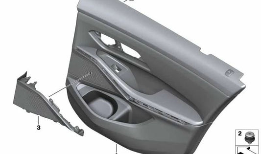 Pannello interno Retaht OEM 51429875134 per BMW 3 Touring G21. BMW originale.