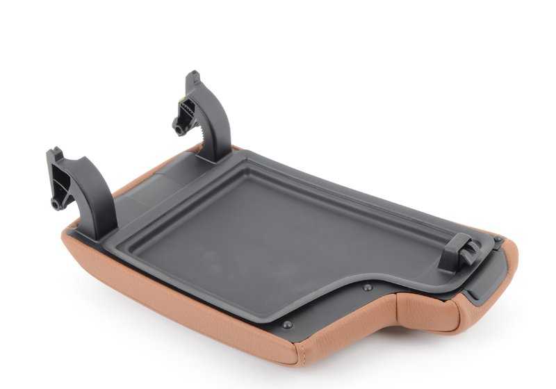 Tapa reposabrazos consola central OEM 51169134488 para BMW E90, E91, E92, E93. Original BMW.