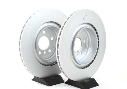 Ventilated brake disc for BMW 5 Series F07, F07N, 6 Series F06N, 7 Series F01, F01N, F02, F02N, F04 (OEM 34216775291). Genuine BMW