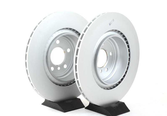 Ventilated brake disc for BMW 5 Series F07, F07N, 6 Series F06N, 7 Series F01, F01N, F02, F02N, F04 (OEM 34216775291). Genuine BMW