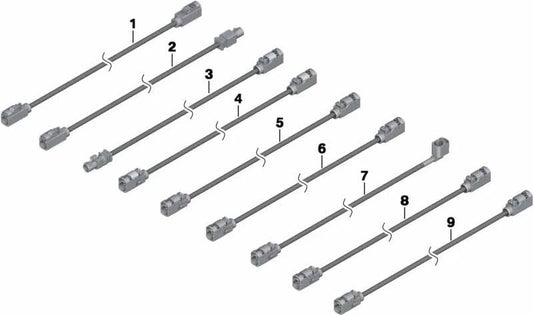 Cable de antena Diversity 2185 mm OEM 61119247852 para MINI R56, R56 LCI, Clubman R55, R55 LCI, Coupé R58 y Roadster R59. Original MINI.