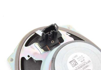 Altavoz grave (woofer) OEM 65133422633 para MINI R55, R56, R57, R58, R59, F55, F56, F57 con sistema estéreo. Repuesto original MINI.