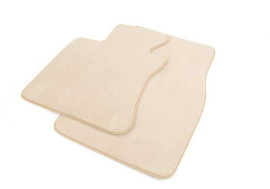 Beige driver side velvet carpet OEM 51479117357 for BMW E63, E63N, E64, E64N. Original bmw mat.