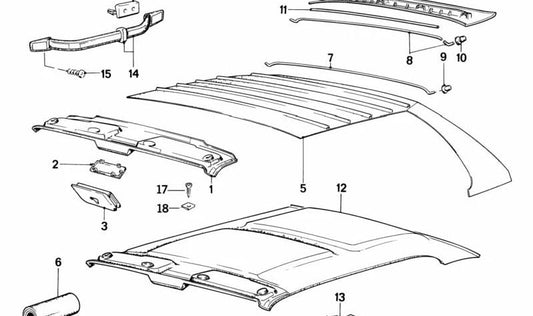 OEME CEILY SUPPORT WASHER 51161807239 FOR BMW E30, E28. Original BMW piece.
