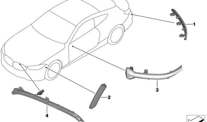 Reflector trasero derecho OEM 63148089520 para BMW F91, F92 y F93 M8 Competition. Compatible con modelos desde 2019 hasta 2025. Repuesto original BMW.