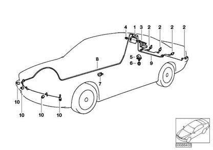 Sensor Aparcamiento Delantero Para Vehículos Con Black-Sapphire Metallic Para Bmw E39 E60 E61 E83 .