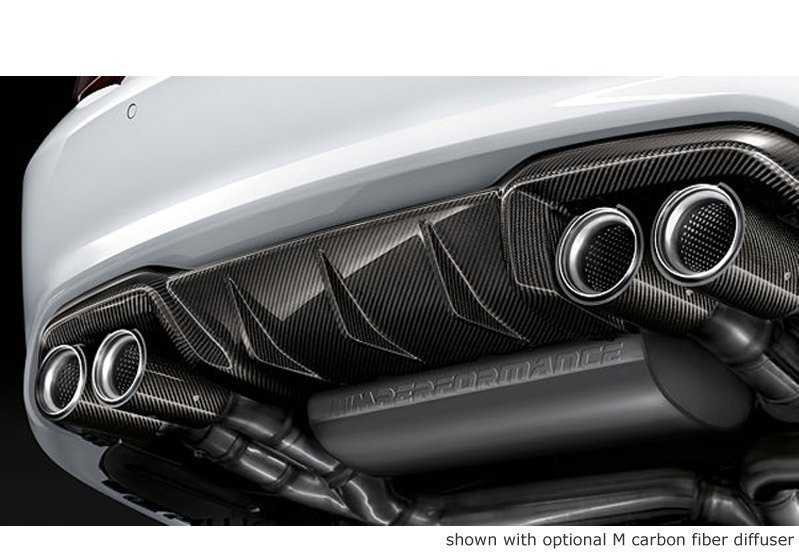 Sistema di scarico con valvola di performance M OEM 18302412432 per BMW F87 M2 (N55) 2015-2018. Migliora il suono e le prestazioni. BMW originale.