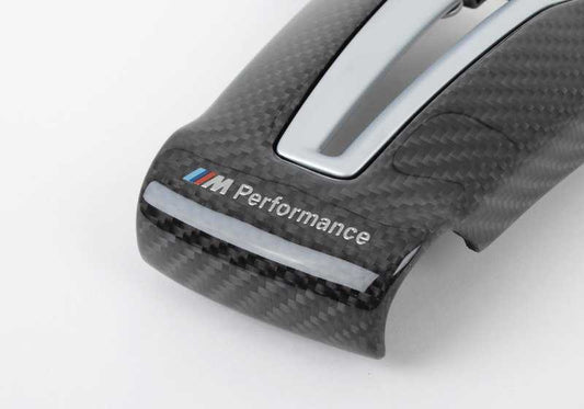 Cubierta M Performance para volante OEM 32302345203 para BMW F87, F80, F82, F83, F10, F06, F12, F13. Original BMW.