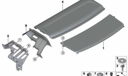 Arandela de sujeción OEM 07149156822 para BMW E93, F07. Original BMW.