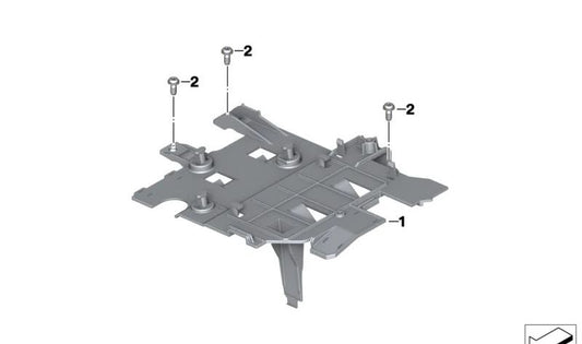 Cache support de batterie OEM 61219480669 pour BMW Motorrad R 18, R 18 Classic. BMW Motorrad d'origine.