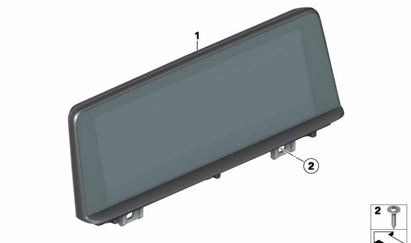 Central Information Display for BMW X1 F48, F49 (OEM 65509387451). Original BMW
