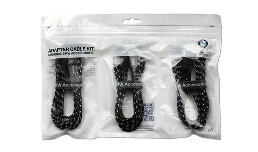 Kit de cables adaptadores USB Tipo A OEM 61125A0C168 para BMW {E81, E82, E87, E88, F20, F21, F40, F22, F23, F44, F45, F46, E90, E91, E92, E93, F30, F31, F34, G20, G21, F32, F33, F36, G22, G23, F07, F10, F11, G30, G31, F06, F12, F13, G32, F01, F02, G1