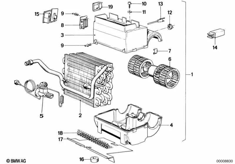 Rejilla para BMW E28, E24 (OEM 64511375891). Original BMW