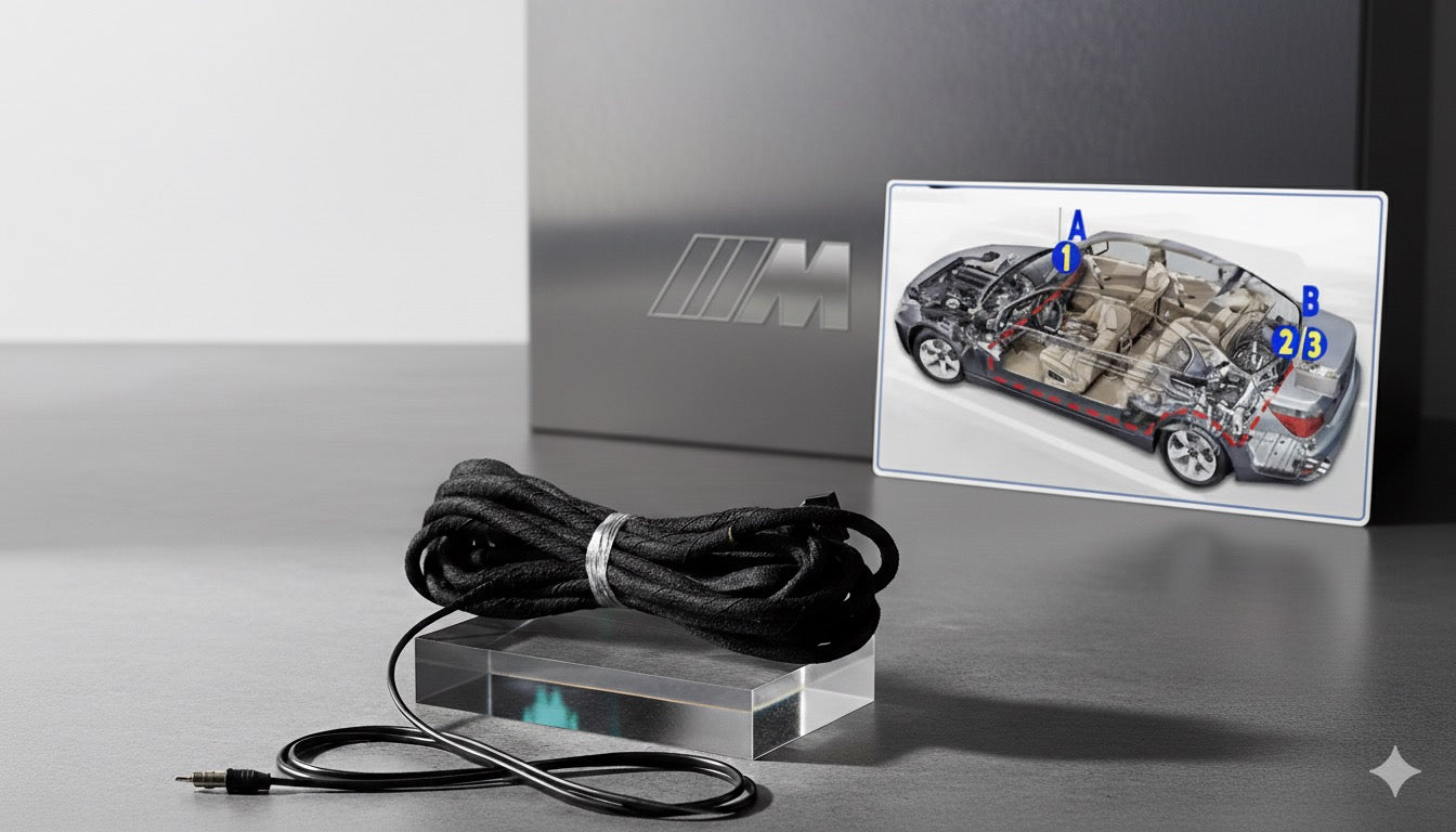 Extension/enlarger cable for Android screen to the trunk for BMW E46 E53 E39 E38