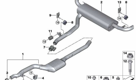 Silent Striker OEM 18308475365 für BMW x5 G05. Original BMW.