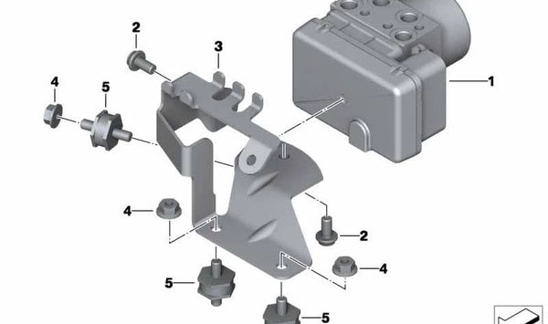 Soporte modulador de presión OEM 34518543141 para motos BMW R nineT, R nineT Pure, R nineT Scrambler, R nineT Racer, R nineT Urban G/S. Original BMW Motorrad.