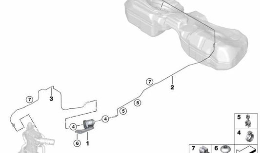 Bomba de combustível OEM 64126807355 para BMW G20, G21, G22, G23, G26. BMW originais.