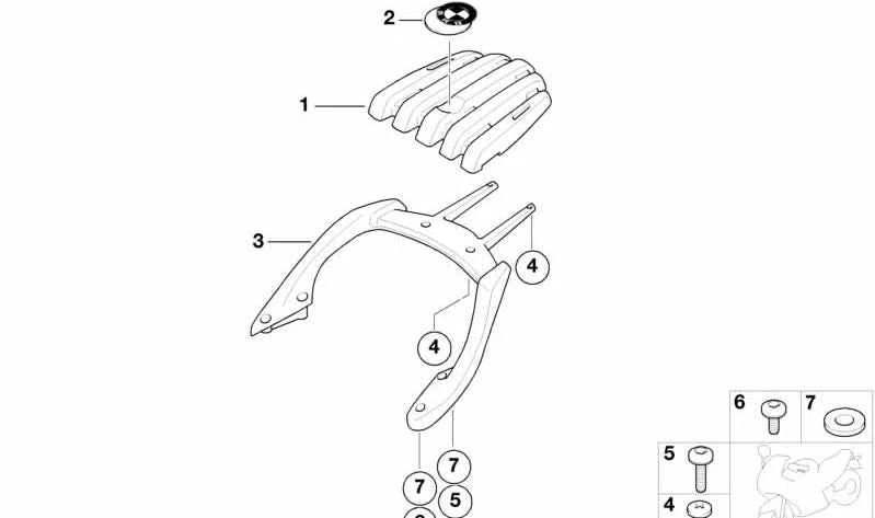 Tornillo ISA M6X25 OEM 07129900913 para motos BMW R1200GS, K1600GT, F800R... y más. Original BMW Motorrad.
