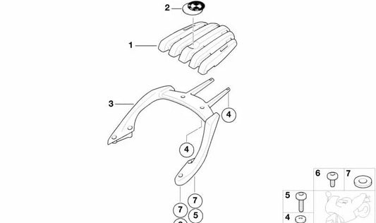 Tornillo ISA M6X25 OEM 07129900913 para motos BMW R1200GS, K1600GT, F800R... y más. Original BMW Motorrad.