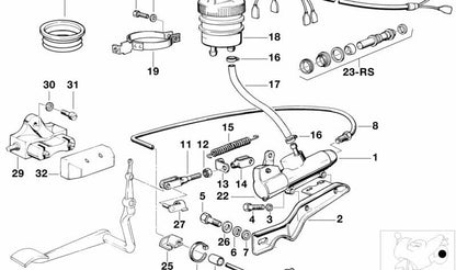 Tapa protectora OEM 34311238040 para BMW E30, E32, E34, E36, E38, E39, E46, E53, E60, E61, E65, E66, E83, E85, Z3, Z4. Pieza original BMW.
