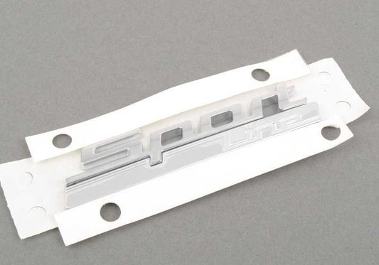 Emblema lateral "Sport Line" OEM 51147418528 para BMW F20, F21, F22, F23, F30, F31, F32, F33, F34, F36, F45, F46, F87. Original BMW.