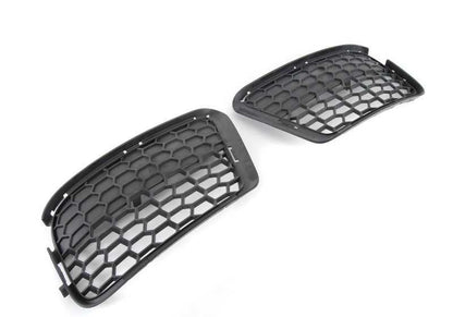 Juego rejillas delanteras parciales OEM 51117845542 para BMW X1 E84 (modelos sDrive16d, sDrive16i, sDrive18d). Compatible con versiones con paquete M. Original BMW.