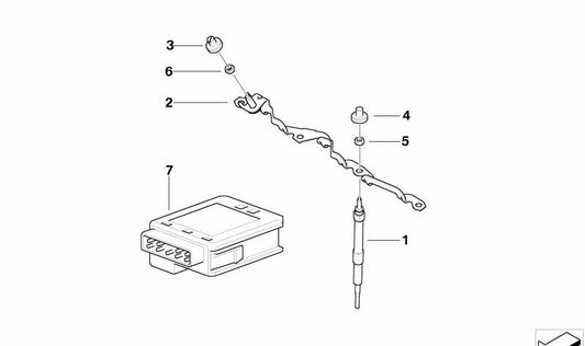 Caperuza OEM 12237791012 para MINI R50 One D (RHM1, RBH2) con motor W17. Original MINI.