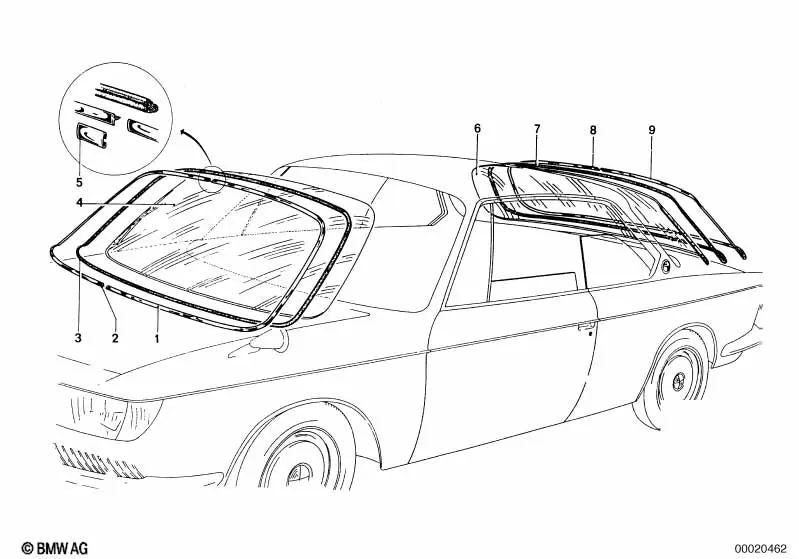 Cadre décoratif gauche pour BMW F06, F10, F11 (OEM 51317740117). BMW d'origine