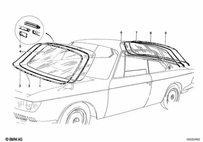 Cadre décoratif gauche pour BMW F06, F10, F11 (OEM 51317740117). BMW d'origine
