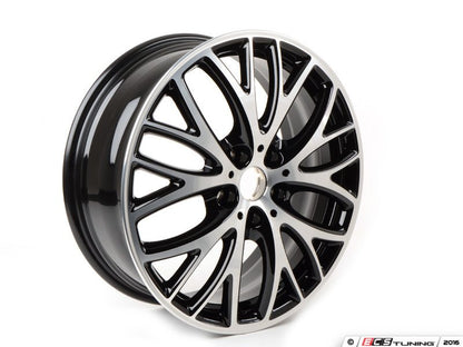 Cerchio in lega 7Jx18 ET54 nero lucido OEM 36116855102 per MINI F55, F56, F57, F55 LCI, F56 LCI, F57 LCI. MINI originale.