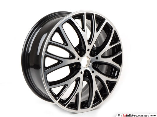 Cerchio in lega 7Jx18 ET54 nero lucido OEM 36116855102 per MINI F55, F56, F57, F55 LCI, F56 LCI, F57 LCI. MINI originale.
