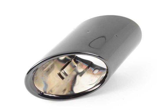 Embellecedor de salida de escape cromado derecho OEM 18307534962 para BMW E70, E71. Original BMW.