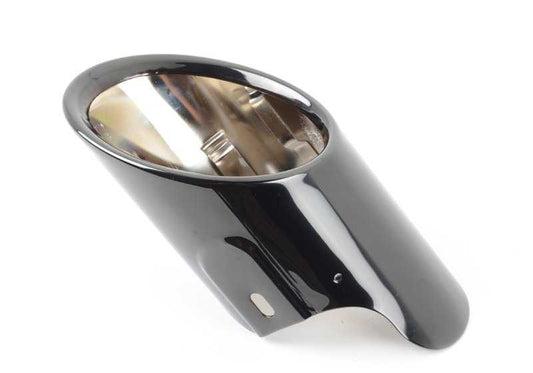 Embellecedor de salida de escape cromado derecho OEM 18307534962 para BMW E70, E71. Original BMW.