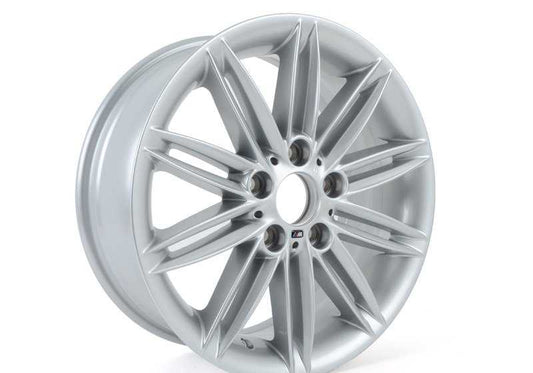 Llantas de aleación OEM 36118036937 diseño M Doble Radio 207 17" para BMW E81, E82, E87, E88. Plata, original BMW. Compatibles con modelos 116d, 116i. Incluye tapa central y tornillos.