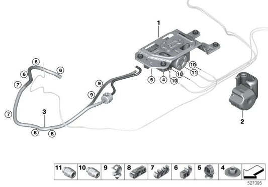 Luftversorgungssystem für BMW X5 G05, G18, X6 G06, X7 G07 (OEM 37205A5D5). Original BMW