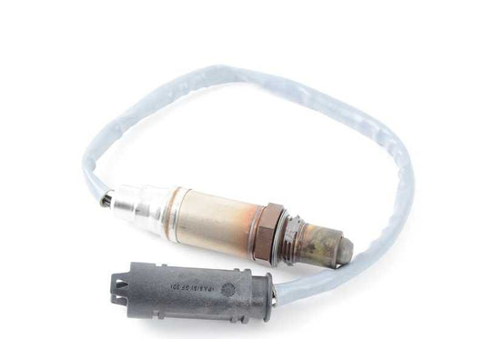 Lambda OEM 11787512002 for BMW E60 545i and E63 645CI. Compatible with N62 engines, manual and automatic change. Length 450mm. Original BMW.