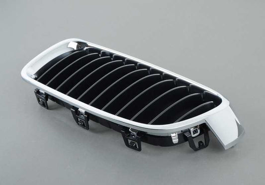 Grille décorative avant gauche 51137255411 pour BMW F30, F30N, F31, F31N, F35, F35N. BMW d'origine.