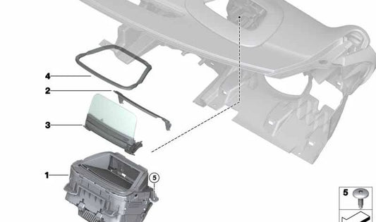 Head-Up Display OEM 62309825225 para MINI F56, F55, Clubman F54, Cabrio F57... y más. Original MINI.