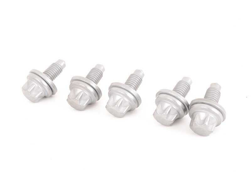 Tornillo torx con ala OEM 07147270121 para BMW F20 {114d,116d,118d,114i,116i} compatible con refuerzos de carrocería y pared frontal. Pieza original BMW.