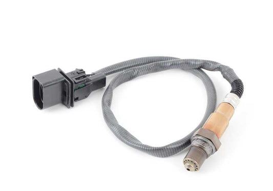 Sonda lambda (sensor de oxígeno) OEM 11787516150 para BMW E60, E61, E63, E64, E65, E66. Longitud 650mm. Original BMW.