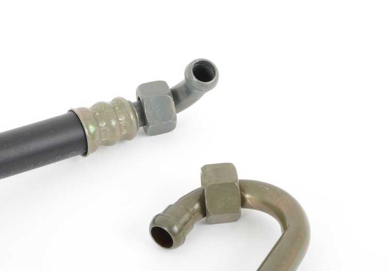 Conducto del enfriador de aceite para BMW E28 (OEM 17222225927). Original BMW
